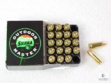 20 Rounds Sierra 9mm Ammo. 115 Grain Jacketed Hollow Point