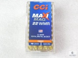 50 Rounds CCI Maximag .22 Magnum Ammo. 40 Grain TMJ 1875FPS