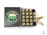20 Rounds Sierra 9mm Ammo. 115 Grain Jacketed Hollow Point