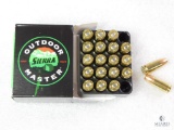 20 Rounds Sierra 9mm Ammo. 115 Grain Jacketed Hollow Point