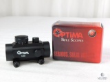 New Optima 1x30 Red Dot Reflex Sight with Weaver Mount and Adjustable Brightness