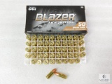 50 Rounds CCI Blazer 9mm Ammo. 124 Grain FMJ