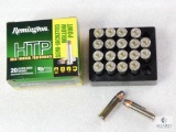 20 Rounds Remington HTP .38 Special Ammo. +P 110 Grain Semi Jacketed Hollow Point