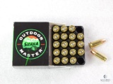 20 Rounds Sierra 9mm Ammo. 115 Grain Jacketed Hollow Point