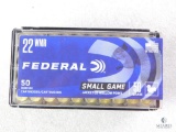 50 Rounds Federal .22 Magnum Ammo. 50 Grain Jacketed Hollow Point