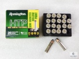 20 Rounds Remington HTP .38 Special Ammo. +P 110 Grain Semi Jacketed Hollow Point
