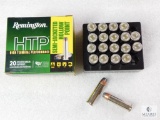 20 Rounds Remington HTP .38 Special Ammo. +P 110 Grain Semi Jacketed Hollow Point