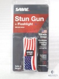 New Sabre Defense Maximum Strength Stun Gun with LED Flashlight Built In. Great for Self Defense
