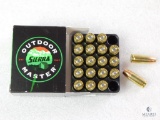 20 Rounds Sierra 9mm Ammo. 115 Grain Jacketed Hollow Point
