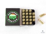 20 Rounds Sierra 9mm Ammo. 115 Grain Jacketed Hollow Point