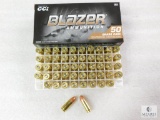 50 Rounds CCI Blazer 9mm Ammo. 124 Grain FMJ