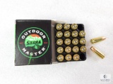 20 Rounds Sierra 9mm Ammo. 115 Grain Jacketed Hollow Point
