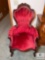 Beautiful Vintage Rose-carved Parlor Chair