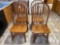 Lot of Four Wooden Dining Chairs