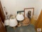 Closet Lot of Lamps and Decorative Items