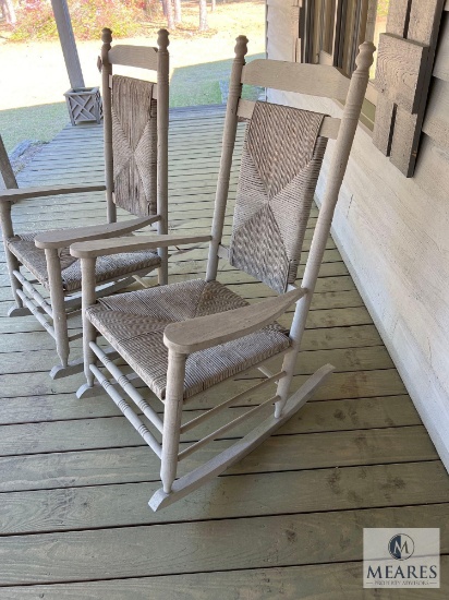 Lot of Two Full-size Outdoor Rocking Chairs
