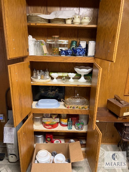 Contents of the Laundry Room Pantry Cabinet