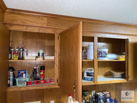 Contents of Laundry Room Cabinets - Top Left Side