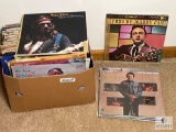 Large Lot of Collectible LP Records - Cash, Haggard, Gardner