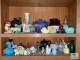 Cabinet Lot of Decorative Vases, Planters and Knick-Knacks