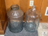 Two 5-gallon Glass Jars