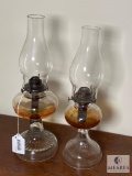 Group of Two Oil Lanterns