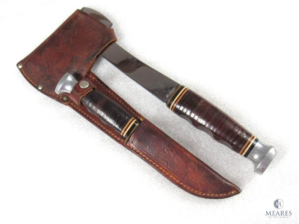 Vintage KA-BAR Hatchet Knife Combo Set Very rare | Proxibid