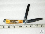 Vintage Case XX USA 5254 SS Trapper Stag Muskrat