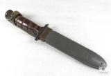 US Navy Mk2 Fighting Knife Manufactured by KA-BAR with Mk2 Sheath