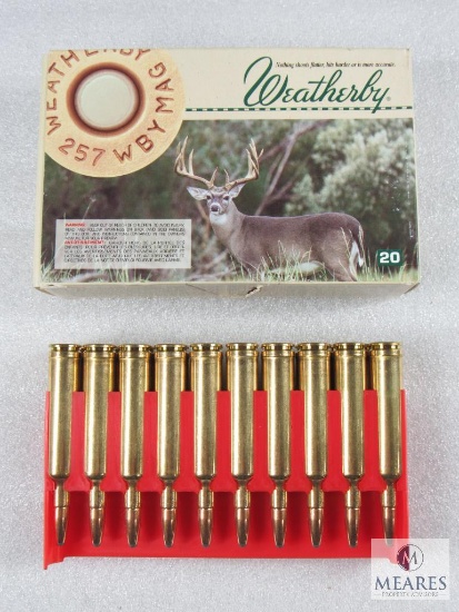 Weatherby Ammo .257 Weatherby Magnum 100 Gr Spitzer 20 Rounds