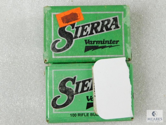 Sierra Bullets .22 Cal. .224 Dia. 40 Gr. Soft Point Hornet #1200 Two Boxes of 100
