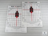 Right On Targets AR-15 25 Yard Sight In Target for 100/200 Yard Zero Two Packs of 25