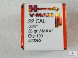 Hornady VMAX Bullets .22 Cal. .224 Dia. 35 Gr. V-Max Qty. 100 #22252