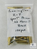 Remington R-P Spent Primer 22 Hornet Brass 100 Count