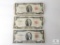 Lot of Three $2 United States Notes - Some damaged