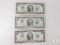 Lot of Three US $2 Small-format Notes - Neff-Simon Notes