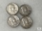 Four Mixed Date and Mint Franklin Half Dollars