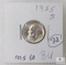 1955-S MS60 Roosevelt Dime