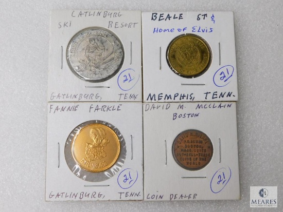 Three - Tennessee Tokens & One Boston Coin Dealer