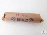 Roll (40) 1949-S Jefferson Nickels