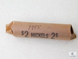 Roll (40) 1955 Jefferson Nickels