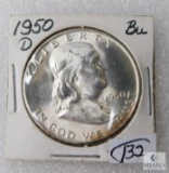 1950-D BU Franklin Half Dollar