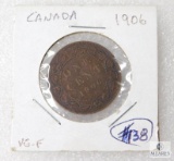 1906 Canada Large Cent, VG-F