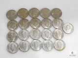 Lot of 21 Mixed Date Eisenhower Dollars