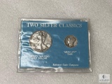 Two Silver Classics Set - Walking Liberty and Mercury Dime