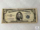 Series 1953-B US $5 Silver Certificate - Small Format