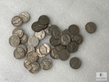 Group of Mixed Date and Mint Jefferson Nickels with Two Buffalo Nickels
