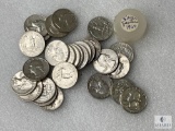 Almost a Full Roll of 1964 Silver Washington Quarters