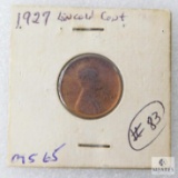 1927 MS65 Lincoln Cent with Lustre