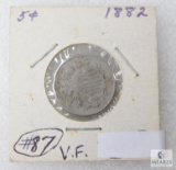 1882 VF Shield Nickel